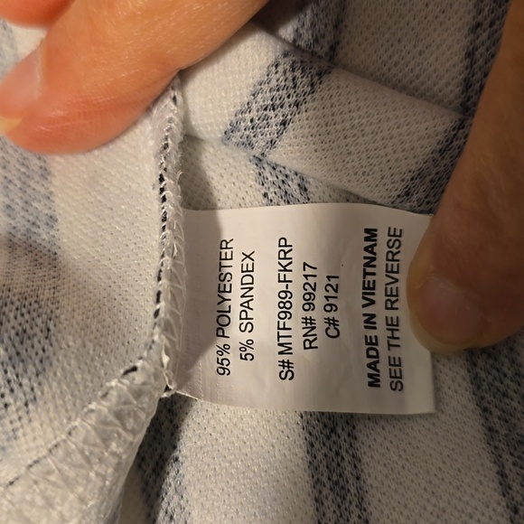 A Moa Moa Black and White Boxy 3/4 Sleeve Blouse M - Picture 4 of 4